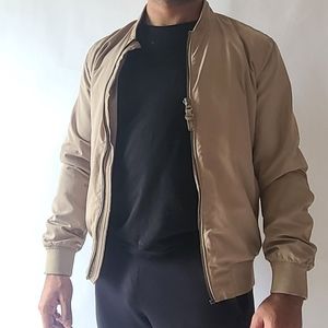 Men's Zara beige light bomber